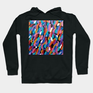 Ribbon Dance Colorful Abstract Print Hoodie